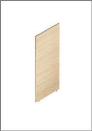 L return single-sided end Panel(Left) — Verdure S