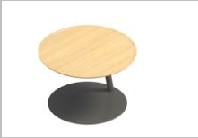 Occasional table with round top — Universal Tables (Veneer)