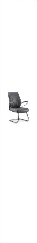 Calm Vistor Chair, Mid back, Loop arms — Calm