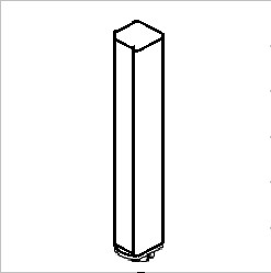 L-shaped 2-way post — Surflex Accessories