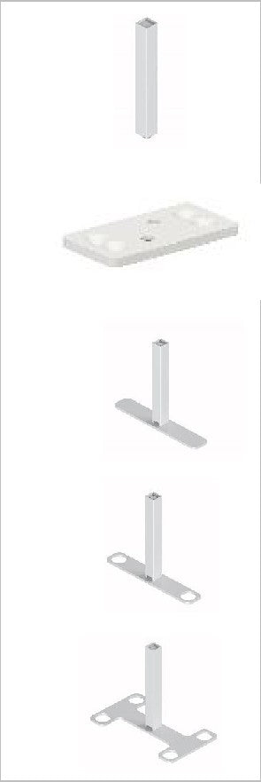 I-shaped 2-way panel post — Verdure X