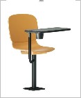 Model Training Chair, Plastic with tablet, floor-mounted base — Model