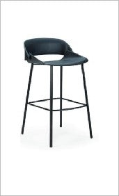 Ducky Stool, Plastic with metal 4-leg — Ducky Chair Stool