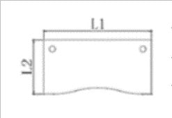 Straight worksurface w/notched front - 32" — Universal Worksurface