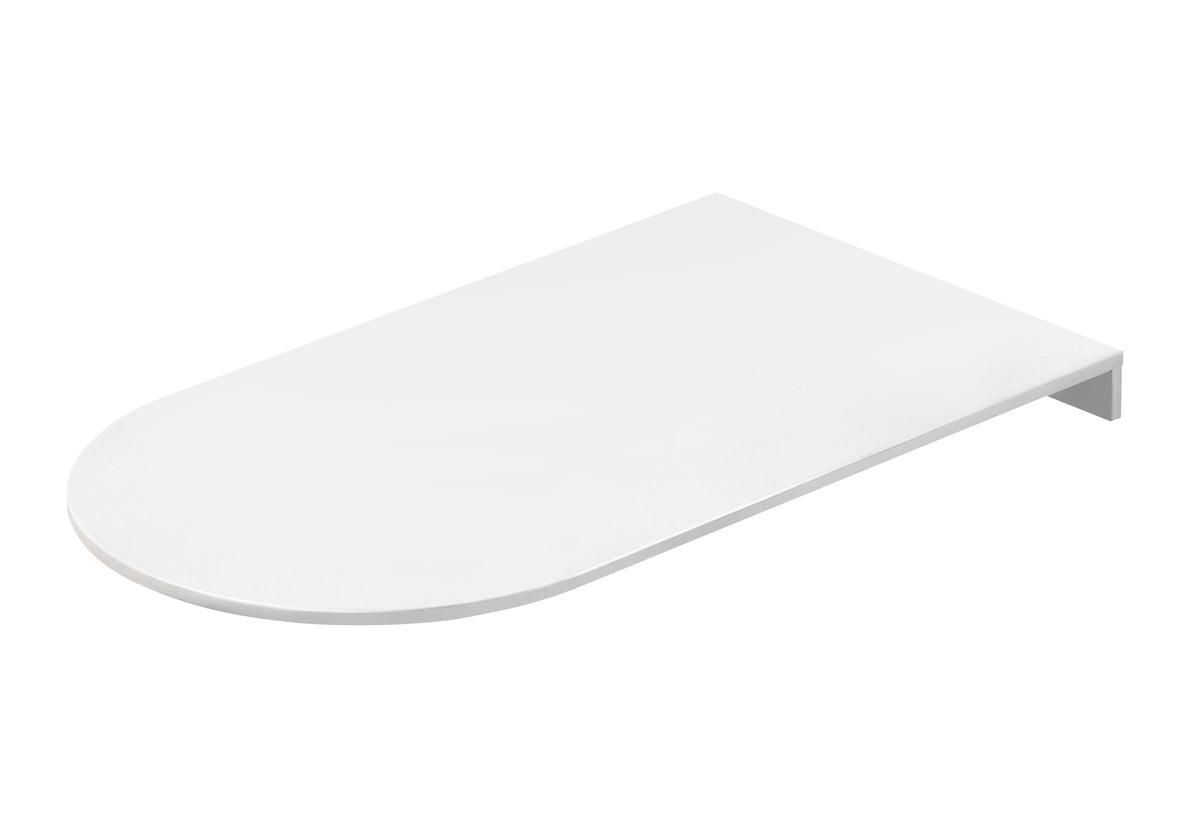 D-End Table Top – 1800 W x 1000 D – Natural White