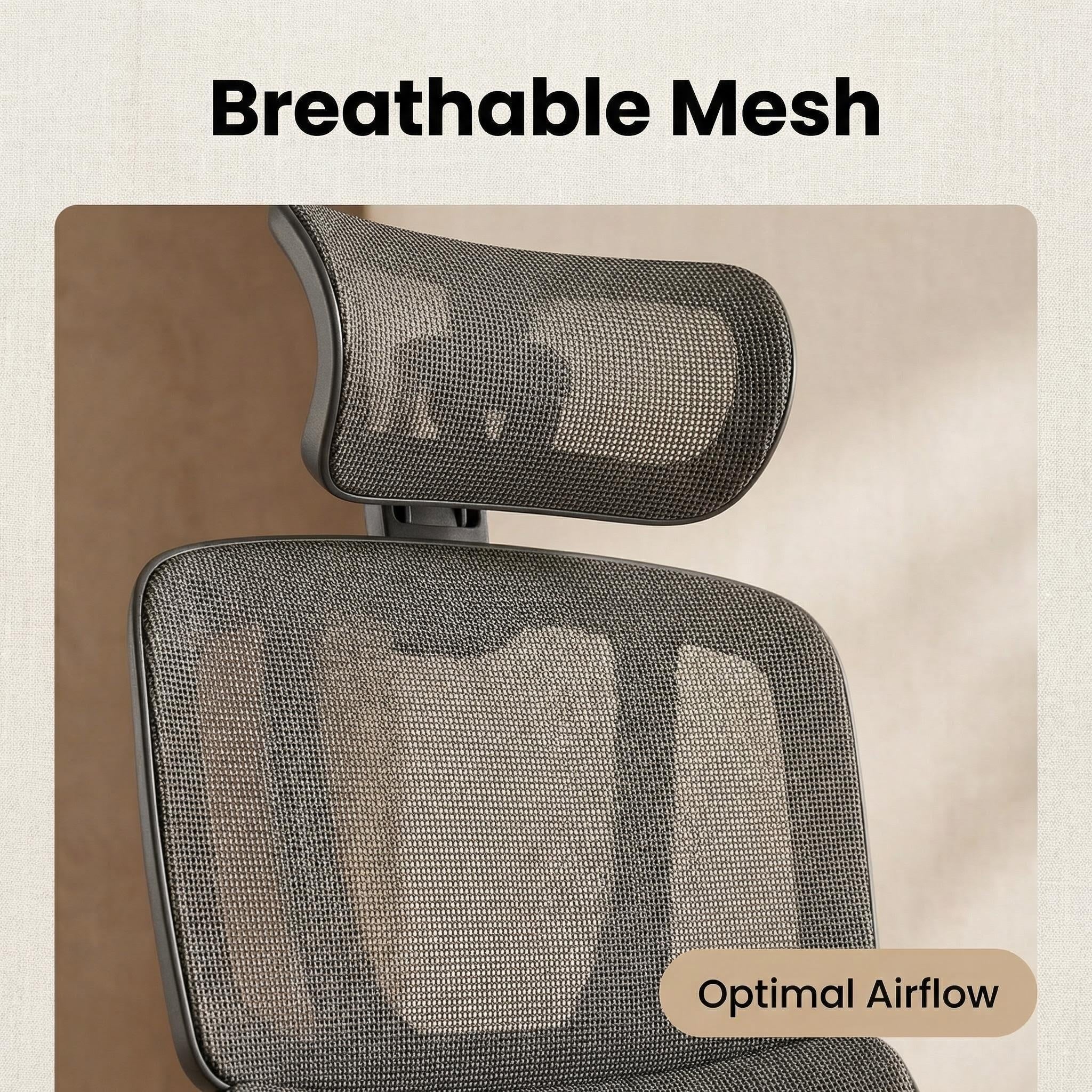 H2 Mesh Chair – Black High Back