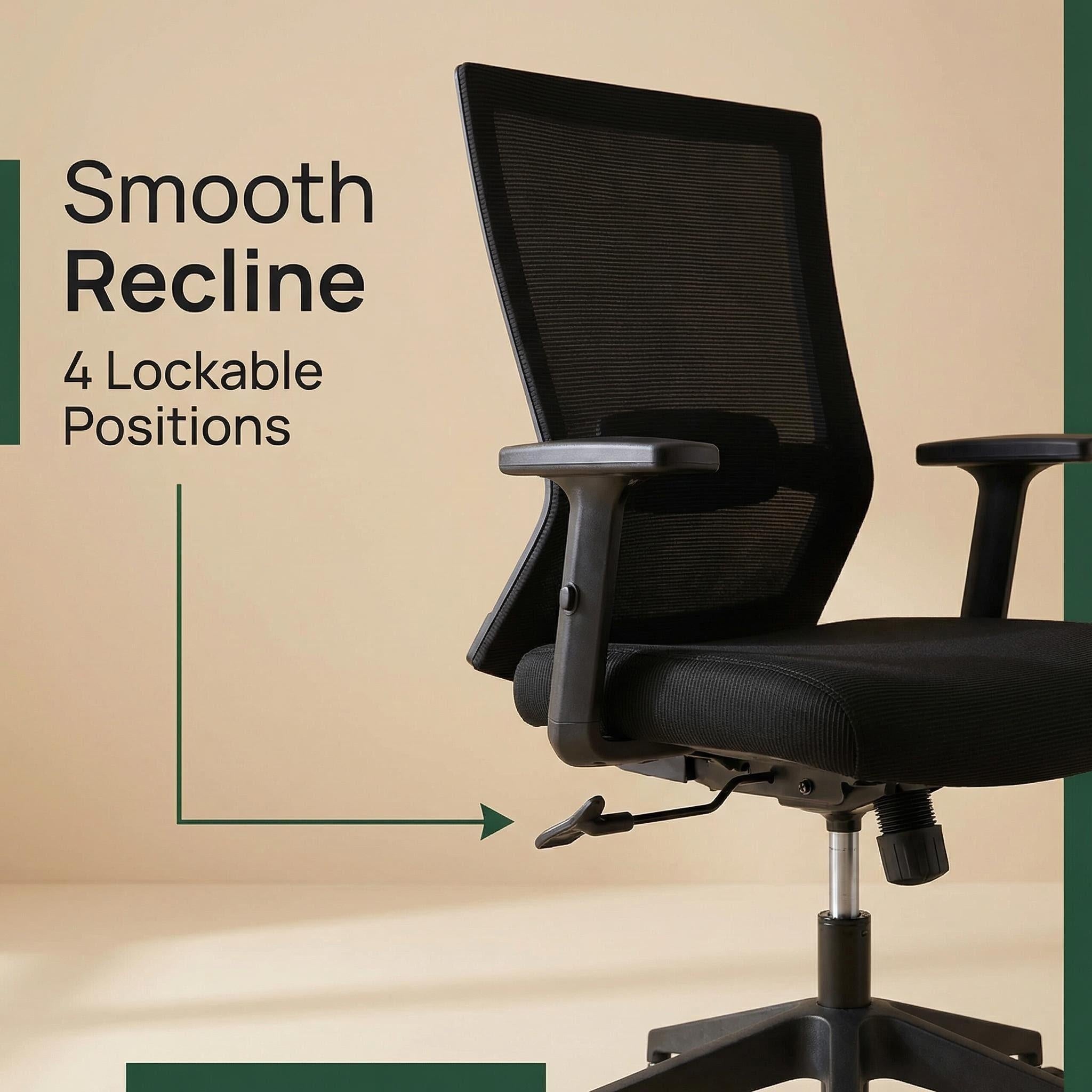 Iron Mesh Chair | Ergonomic Home Office Seat | 4-Position Tilt Lock | 5-Year Warranty