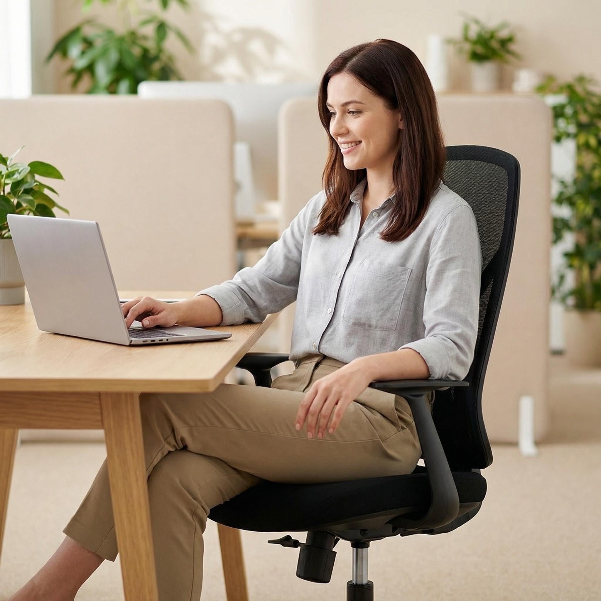 ECHO Mesh Office Chair | Ergonomic Mid-Back Work Chair with 5-Year Warranty