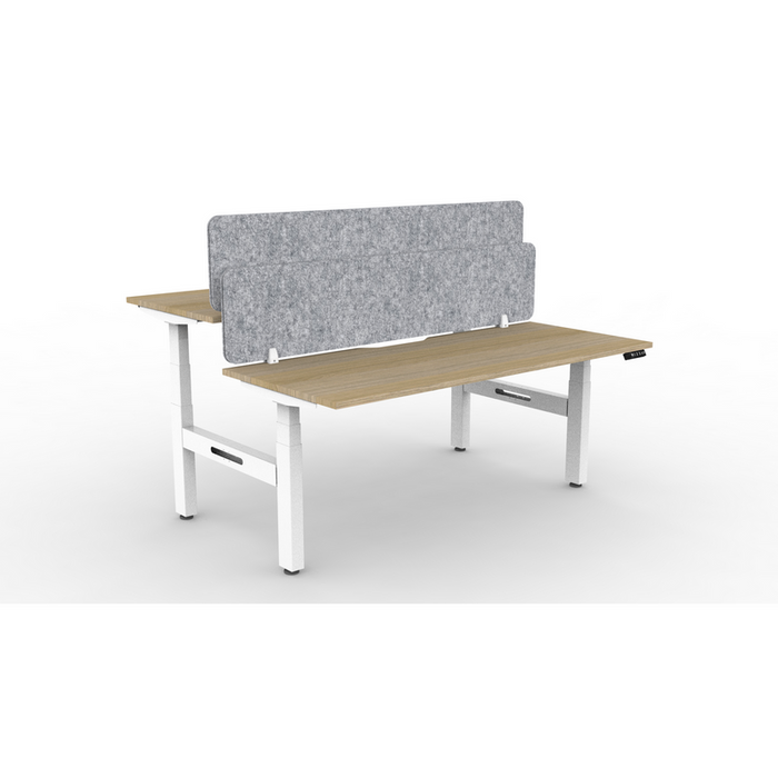 Boost Plus Electric Back to Back Workstation with Eco Screens – 2 Person