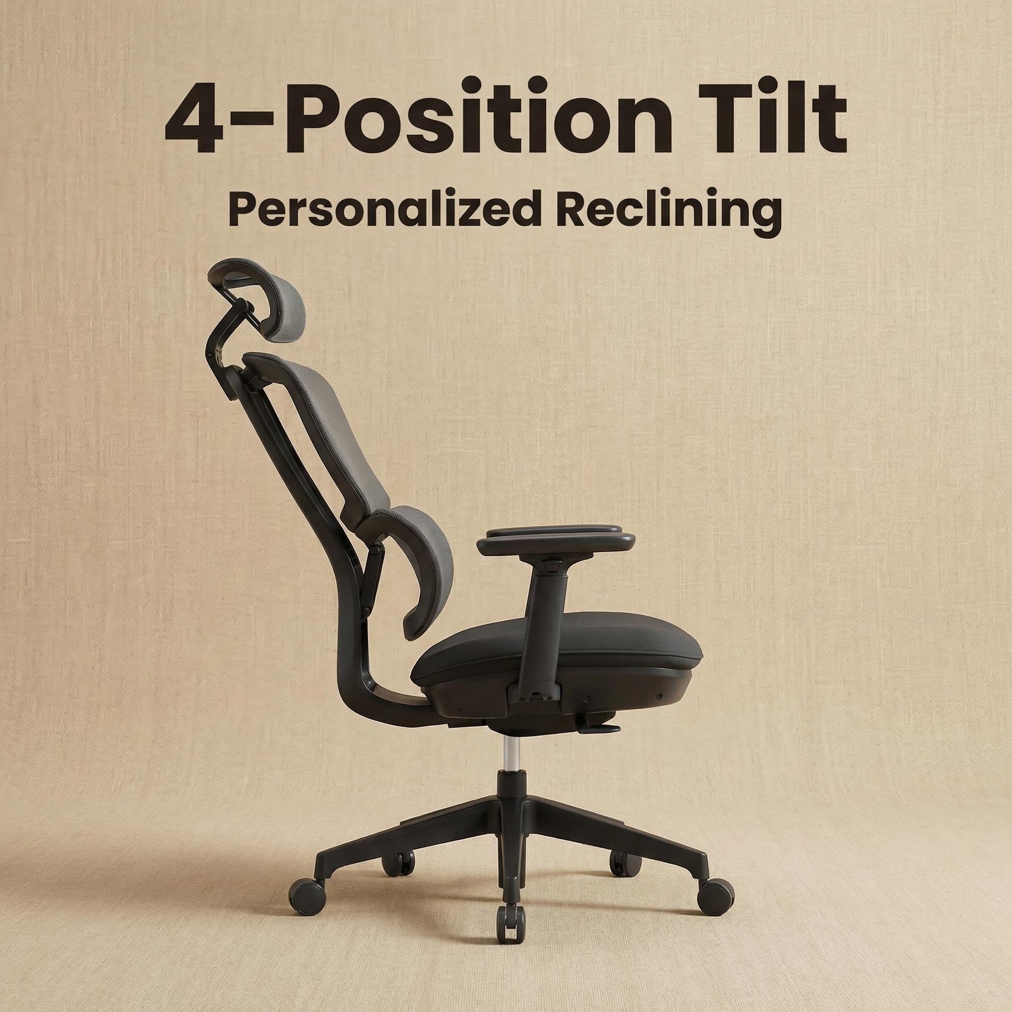 H2 Mesh Chair – Black High Back