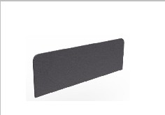 Frameless desk-mounted screen - fabric — Mall Ii