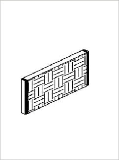 Fabric base panel - no raceway — Surflex Panel Tile