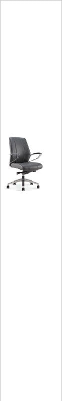 Calm Task Chair, Mid back, Loop arms, built in — Calm