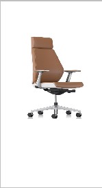 Coupe Task Chair, High back, Fully upholstered, Leather — Coupe Ii