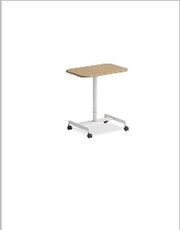 Height-adjustable table with caster — Mixcube