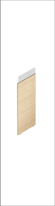 L return single-sided end Panel(left) — Verdure S