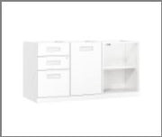 Storage cabinet with drawers on left — Verdure S