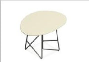 Occasional table with asymmetrical top — Universal Tables (Veneer)