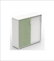 Cabinet with fabric sliding door — M Cabinet