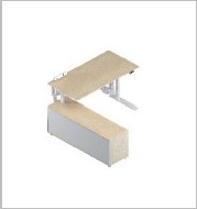 Executive desk with left return — Up1
