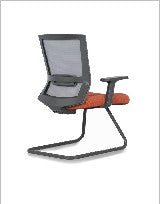 Iron Guest Chair, Mesh back with upholstered — Iron Ii