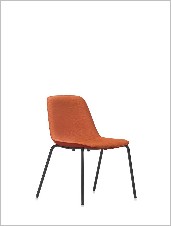 MJ Guest chair, Armless with 4-leg base — Mj