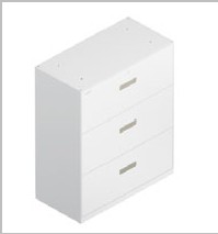 3-drawer lateral file — Steelbox