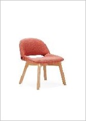 Ducky Lounge Chair, Fully upholstered, Veneer 4- — Ducky Lounge