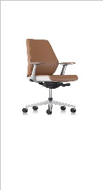Coupe Task Chair, Mid back, Fully upholstered, Leather — Coupe Ii