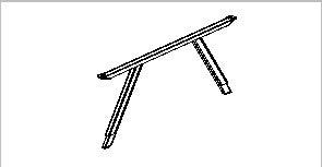 Double-sided angled leg — Verdure X