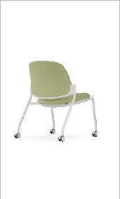 Mat Guest chair, Armless with 4-leg on casters — Mat