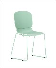 Model Training Chair, Plastic with metal sled base — Model