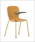 Model Training Chair, Plastic with metal 4-leg, with tablet — Model
