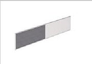 Framed desk-mounted screen (half-tackable fabric/half-whiteboard) — Mall Ii