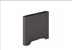 Vertical wire box for single-sided workstation — Mall Ii