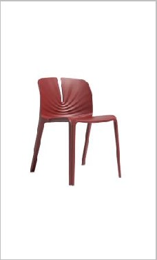Plis Stackable Chair,Plastic with 4-leg — Plis