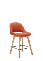 Ducky Stool, Counter height, Fully upholstered — Ducky Lounge