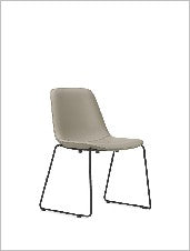 MJ Guest chair, Armless with sled base — Mj