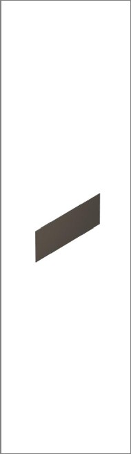 Steel skin above worksurface — Verdure S