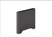 Vertical wire box for double-side workstation or meeting table — Mall Ii