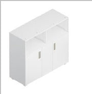 Storage cabinet with top open shelf — Steelbox