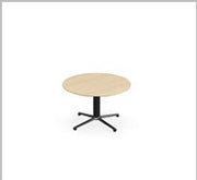 Seated-height table with round top — Universal Tables (Laminate)