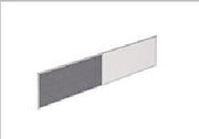Framed desk-mounted screen (half-tackable fabric/half-whiteboard) — Mall Ii