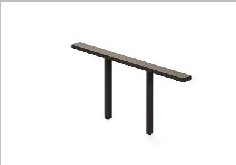 Double-sided extension leg — Mall Ii
