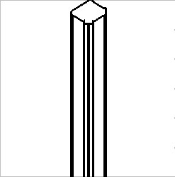 T-shaped 3-way post — Surflex Accessories
