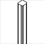 T-shaped 3-way post — Surflex Accessories