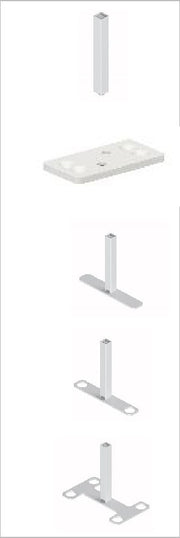 I-shaped 2-way panel post — Verdure X