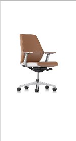 Coupe Task Chair, Mid back, Fully upholstered, Leather — Coupe Ii