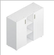 Storage cabinet with open shelf — Steelbox