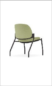 Mat Guest Chair, Armless with 4-leg with glides — Mat